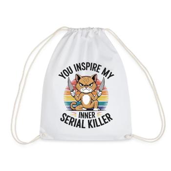 Tu inspires le tueur en série qui sommeille en moi - Sac de sport léger - blanc - Devant