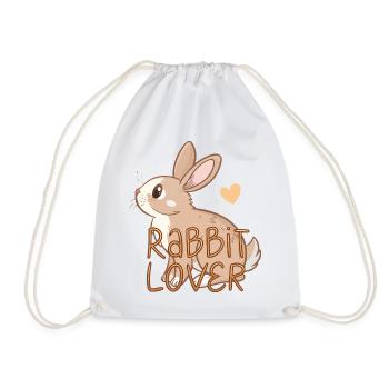 Amoureux des lapins - Sac de sport léger - blanc - Devant