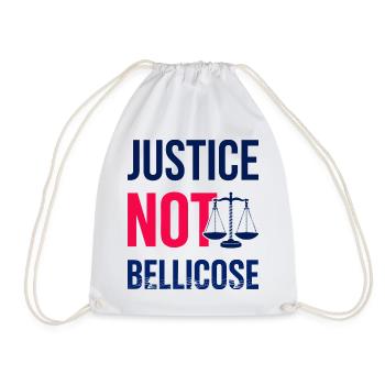 JUSTICE_NOT_BELLICOSE - Turnbeutel - Weiß - Vorne