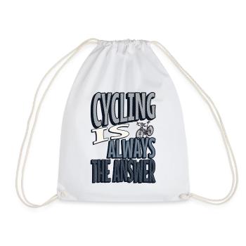 Le vélo est toujours la réponse - Sac de sport léger - blanc - Devant