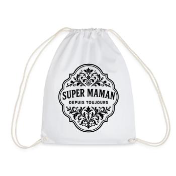 Super maman depuis toujours - Sac de sport léger - blanc - Devant