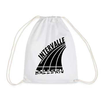 Speed without limits. Intervals make you fast - Drawstring Bag - white - Front