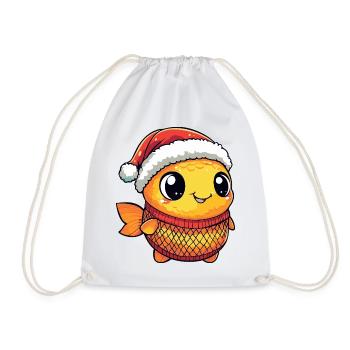 Noël du poisson rouge - Sac de sport léger - blanc - Devant