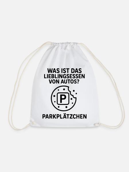 parkplätzchen witz autofahrer kekse - Turnbeutel - Weiß