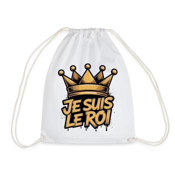 I am the king - Drawstring Bag - white - Front