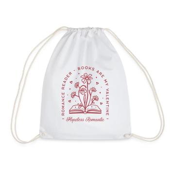 Lectrice de romans drôle femmes célibataires de la Saint-Valentin - Sac de sport léger - blanc - Devant