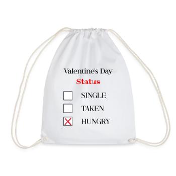 Valentines Day Funny - Drawstring Bag - white - Front
