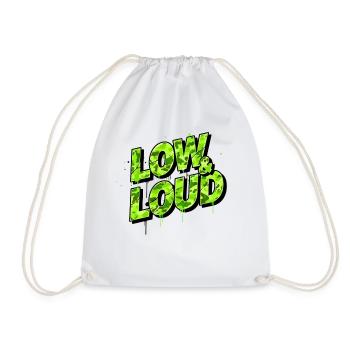 Low & Loud Auto Tuning Scene Design - Drawstring Bag - white - Front