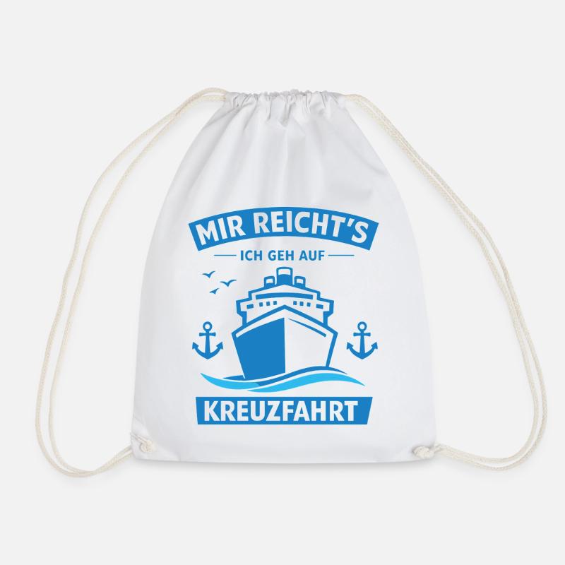Cruise 2026 Gift Idea - Drawstring Bag - white