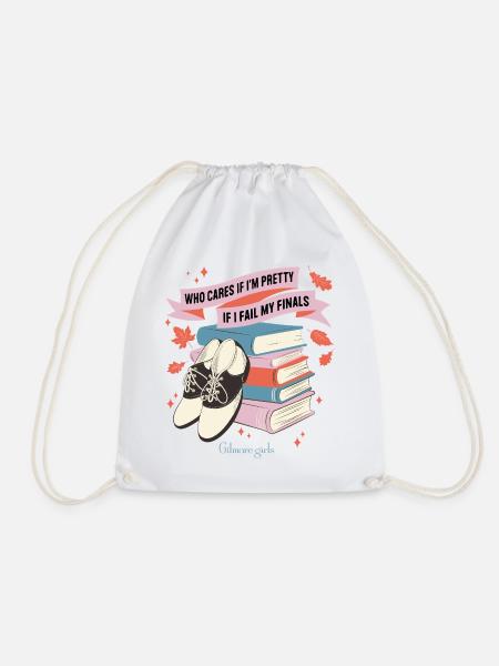 Gilmore Girls Buchdesign Mit Spruch - Turnbeutel - Weiß