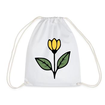 Idée cadeau fleur Tulipe Fleurs Fleurs Maman - Sac de sport léger - blanc - Devant