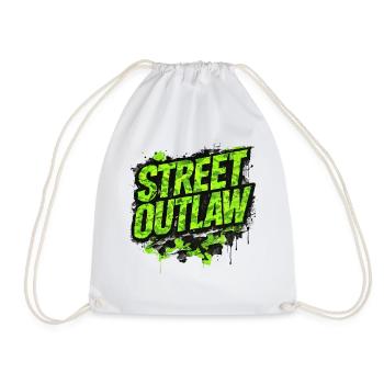 Street Outlaw Camo Tuning Gift for Car Fans - Drawstring Bag - white - Front