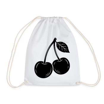 Cherry Pair Silhouette - Sac de sport léger - blanc - Devant