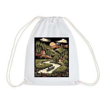 Années 70 Nature Vintage - Sac de sport léger - blanc - Devant
