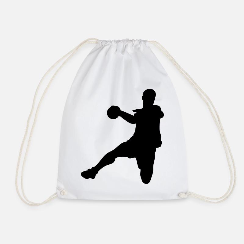 Handball - Drawstring Bag - white