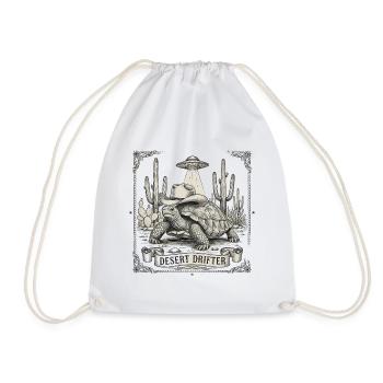 Vagabond du désert Tortue Cowboy Cowboy OVNI - Sac de sport léger - blanc - Devant
