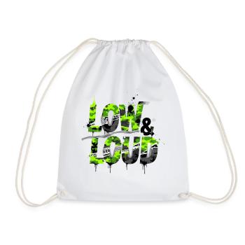 Low & Loud Shirt Stickers for Tuning Fans Scene - Drawstring Bag - white - Front