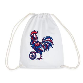 Design sportif tricolore pour hommes et enfants - Sac de sport léger - blanc - Devant