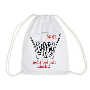 Espresso - Turnbeutel - Weiß - Vorne
