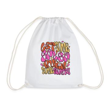 Psychedelic Soul Vibes - Drawstring Bag - white - Front