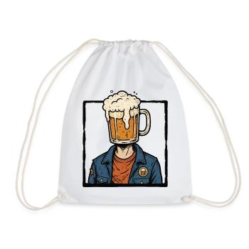 Amateur de bière, amateur de bière, voyage de vacances - Sac de sport léger - blanc - Devant