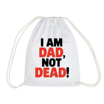 Je suis papa, pas mort, drôle de dire pour les pères - Sac de sport léger - blanc - Devant