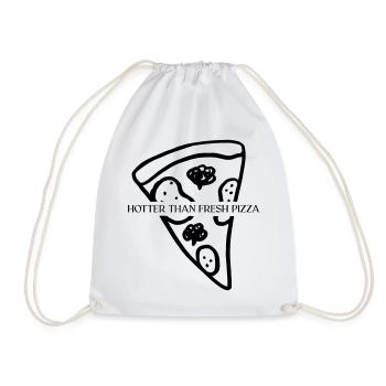 Plus chaud que la pizza fraîche - Sac de sport léger - blanc - Devant