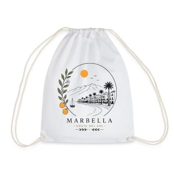 Marbella Küstenstimmung - Turnbeutel - Weiß - Vorne