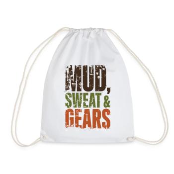 Mud Sweat Gears Gravel - Turnbeutel - Weiß - Vorne