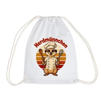Koch Erdmännchen - Turnbeutel - Weiß - Vorne