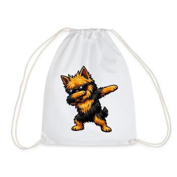 Tappage du terrier australien - Sac de sport léger - blanc - Devant