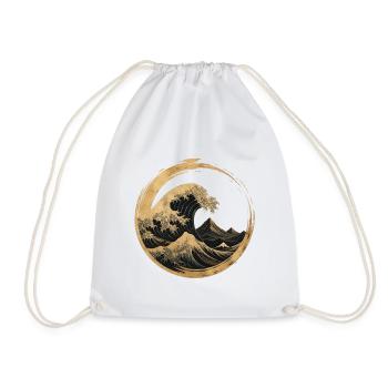 Onde Zen – Force intérieure et équilibre - Sac de sport léger - blanc - Devant