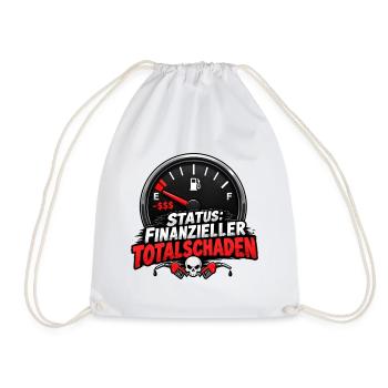 Benzinpreise Humor Design - Turnbeutel - Weiß - Vorne