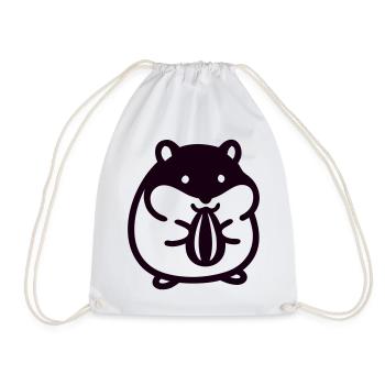 Suesser Hamster Icon - Turnbeutel - Weiß - Vorne