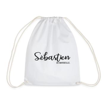 Sébastien de Marseille Cadeau Tshirt sebastien - Sac de sport léger - blanc - Devant