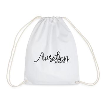 Aurélien de Marseille Cadeau T shirt aurelien - Drawstring Bag - white - Front