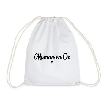Maman en or cadeau fête des mères - Sac de sport léger - blanc - Devant