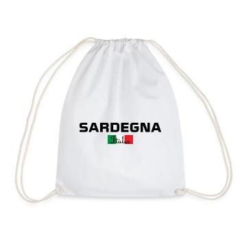 Sardegna Italia Flagge Geschenk Sardinien - Turnbeutel - Weiß - Vorne