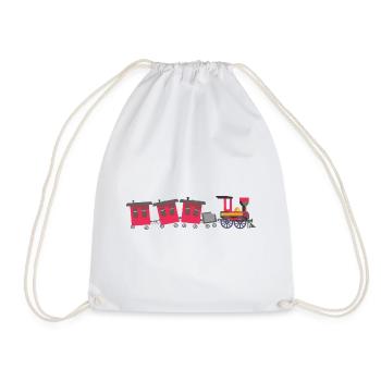 railroad - Drawstring Bag - white - Front