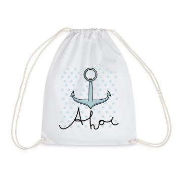 Ancre à pois ahoy - Sac de sport léger - blanc - Devant