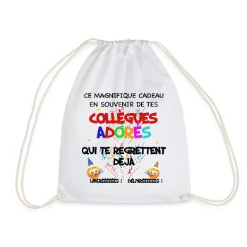 Collègues adorés. Meilleur collègue - Sac de sport léger - blanc - Devant