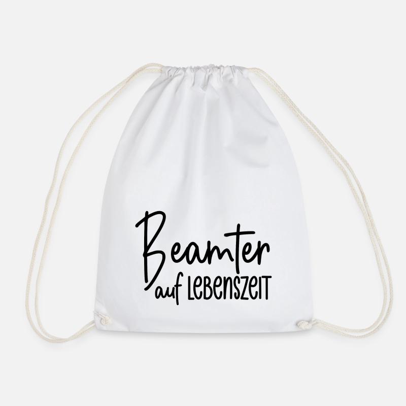 Beamter auf Lebenszeit - Turnbeutel - Weiß