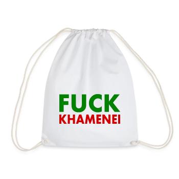 Fuck khamenei Chamenei - iran - Turnbeutel - Weiß - Vorne