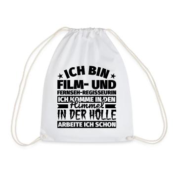 Film- und Fernseh-Regisseurin Geschenk lustig Himm - Turnbeutel - Weiß - Vorne