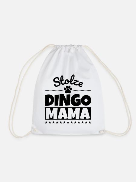 Stolze Dingo Mama - Turnbeutel - Weiß