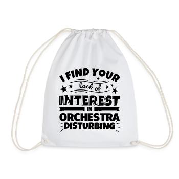 Cadeau amusant d’orchestre - Sac de sport léger - blanc - Devant