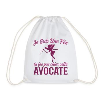 Je Suis Une Fée La Fée Pas Chier Cette Avocate - Sac de sport léger - blanc - Devant