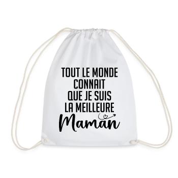 Tout le Monde Connaît Je Suis La Meilleur Maman - Sac de sport léger - blanc - Devant