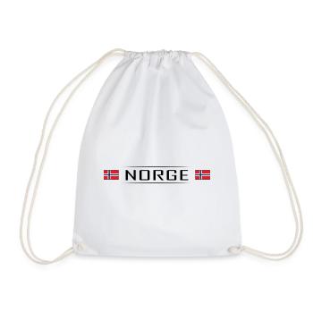 Norvège Drapeau Norvège Scandinavie - Sac de sport léger - blanc - Devant