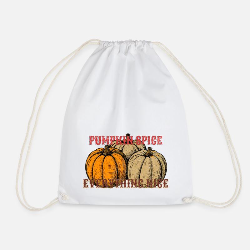 Pumpkin Spice Everything Nice - Turnbeutel - Weiß